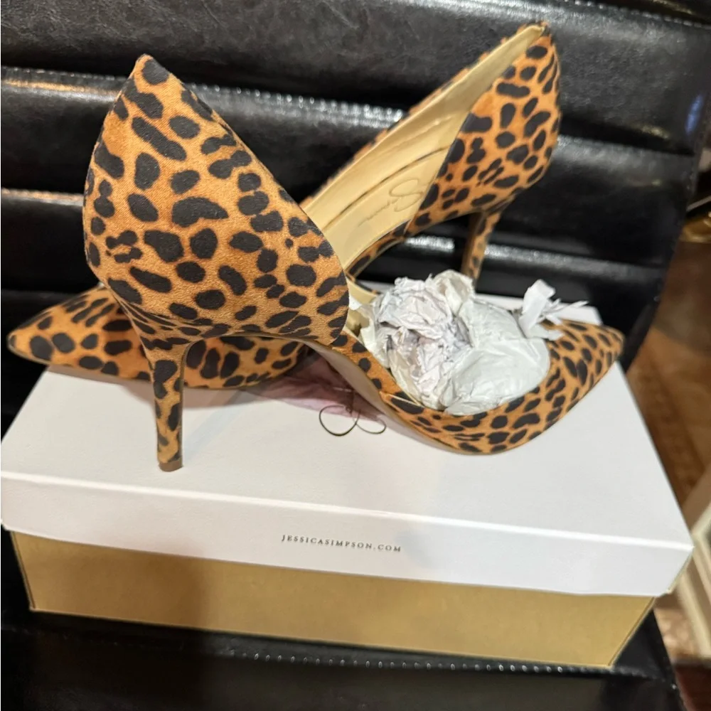 Jessica Simpson Animal Print Heels - Picture 9 of 9